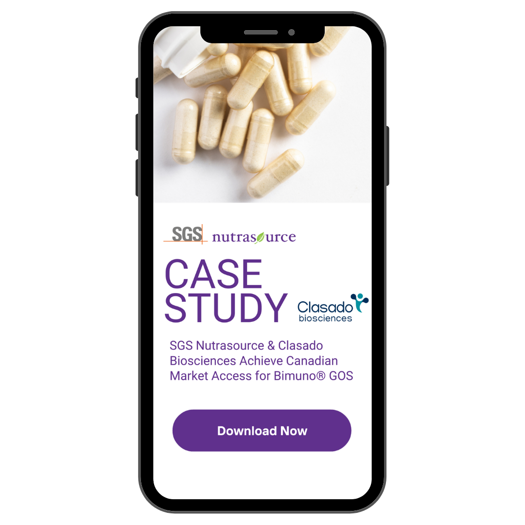 Clasado HC Master File Case Study SGS Nutrasource